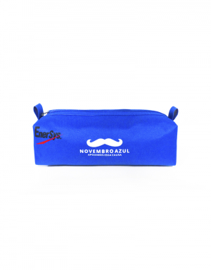 Estojo SL produzido em material poliéster 600 azul royal com gravação