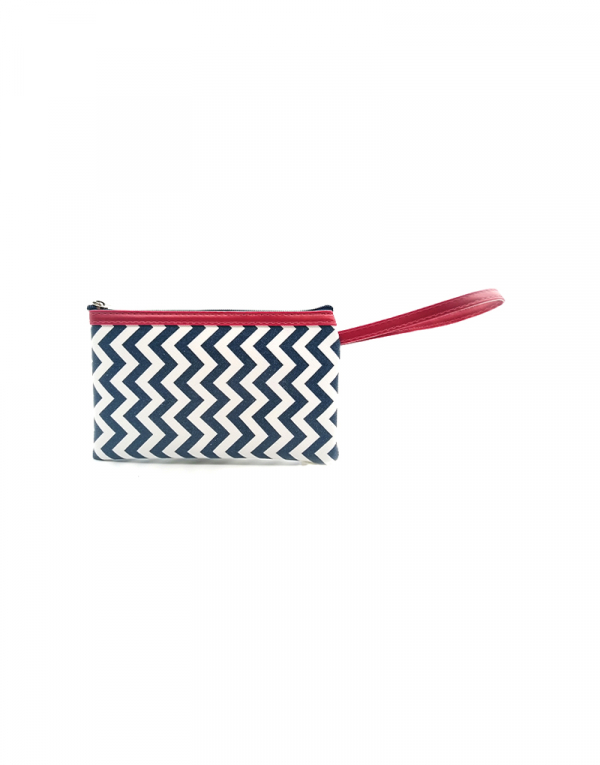 minibag zigzag barnco com azul detalhe pink