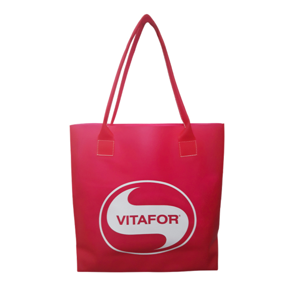 bolsa praia em silicone pink com gravação do cliente