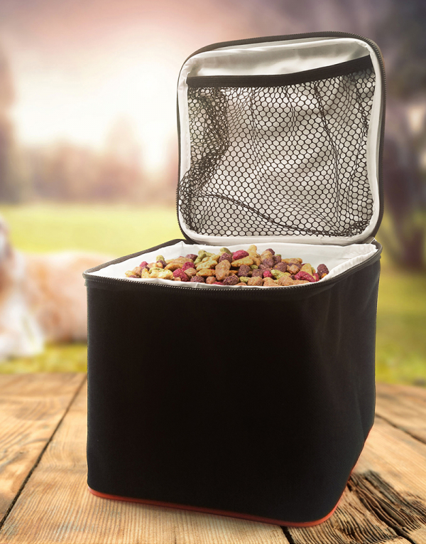 Porta Ração ideal para carregar a comidinha do seu pet